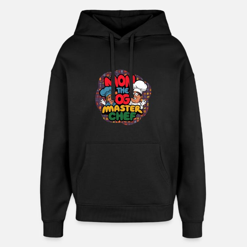Maman chien Master Chef T-shirt - Sweat à capuche unisexe Stanley/Stella Oversized - noir