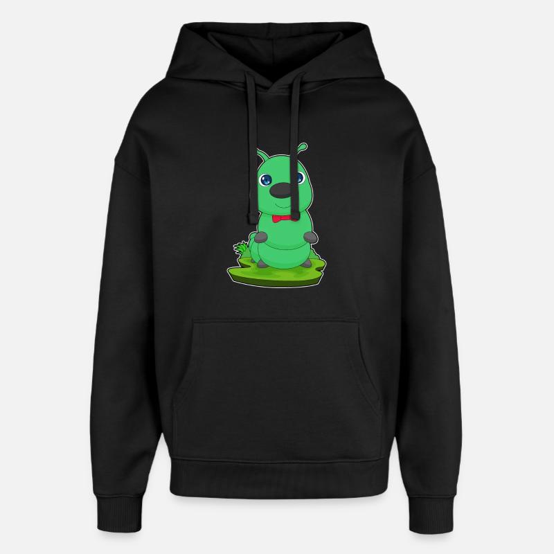 Caterpillar Loop - Oversized Unisex Hoodie by Stanley/Stella - black