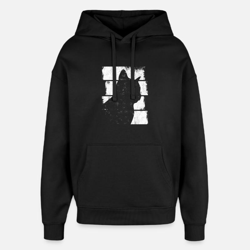 Chat - Sweat à capuche unisexe Stanley/Stella Oversized - noir