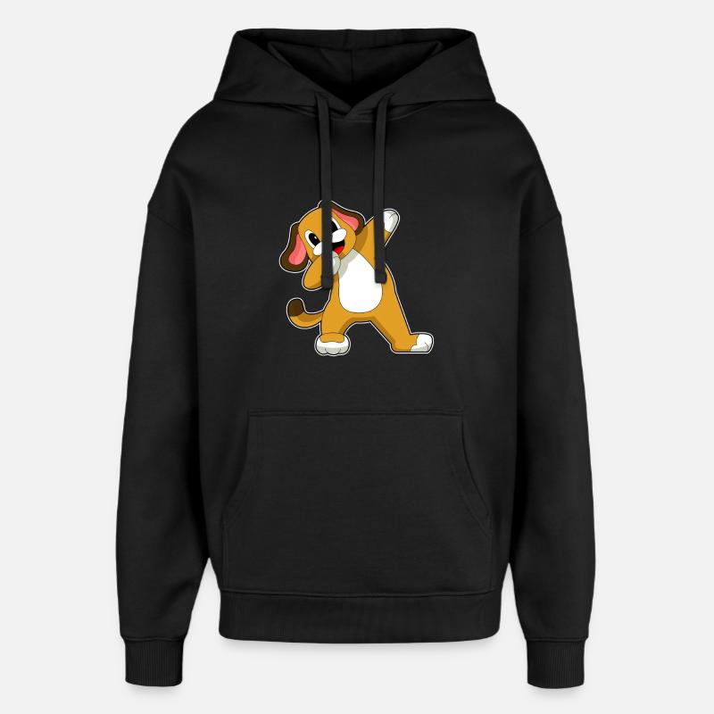 Danse hip-hop canine - Sweat à capuche unisexe Stanley/Stella Oversized - noir