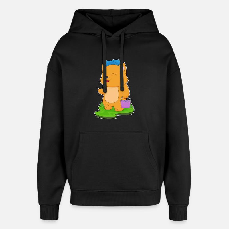 Seau d’eau pour chat - Sweat à capuche unisexe Stanley/Stella Oversized - noir