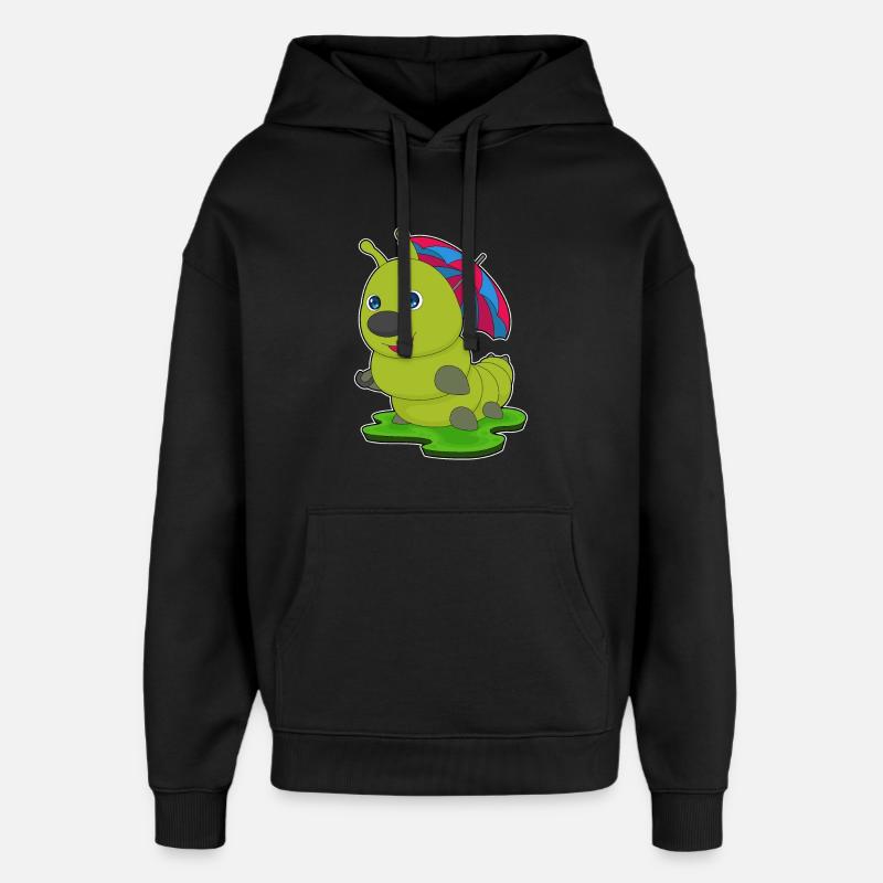 Parapluie Caterpillar - Sweat à capuche unisexe Stanley/Stella Oversized - noir