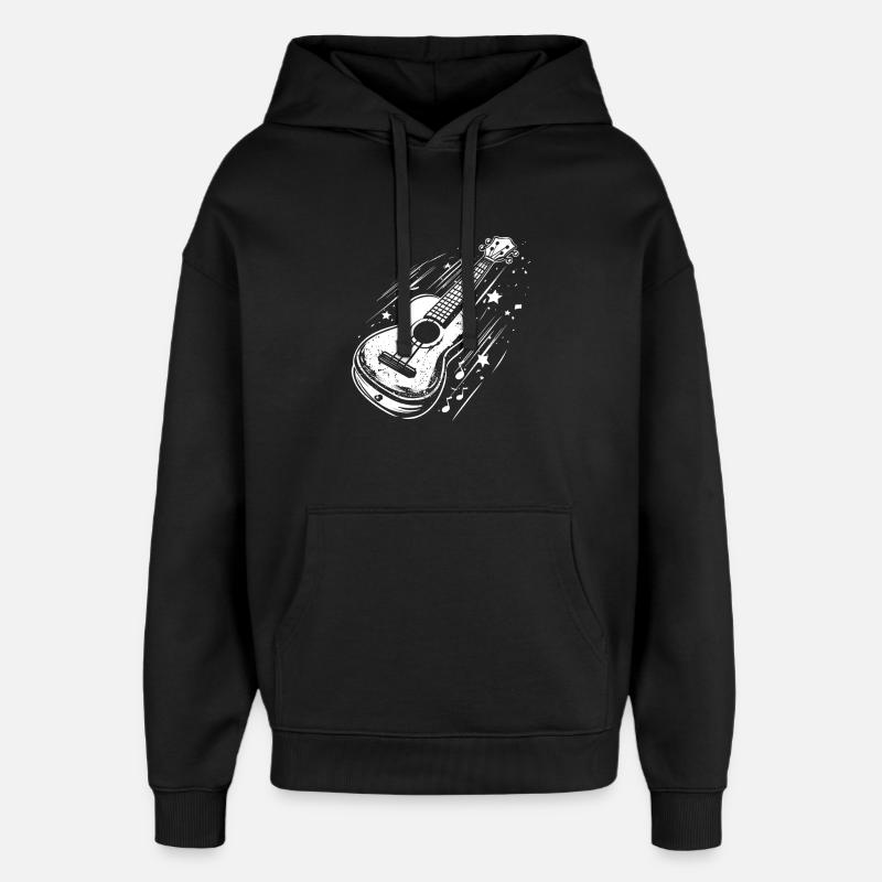 Ukulélé - Sweat à capuche unisexe Stanley/Stella Oversized - noir