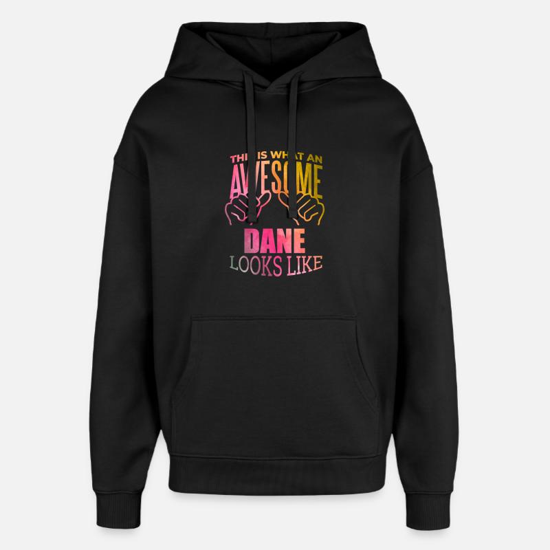 Dänemark - Oversized Unisex Hoodie von Stanley/Stella - Schwarz