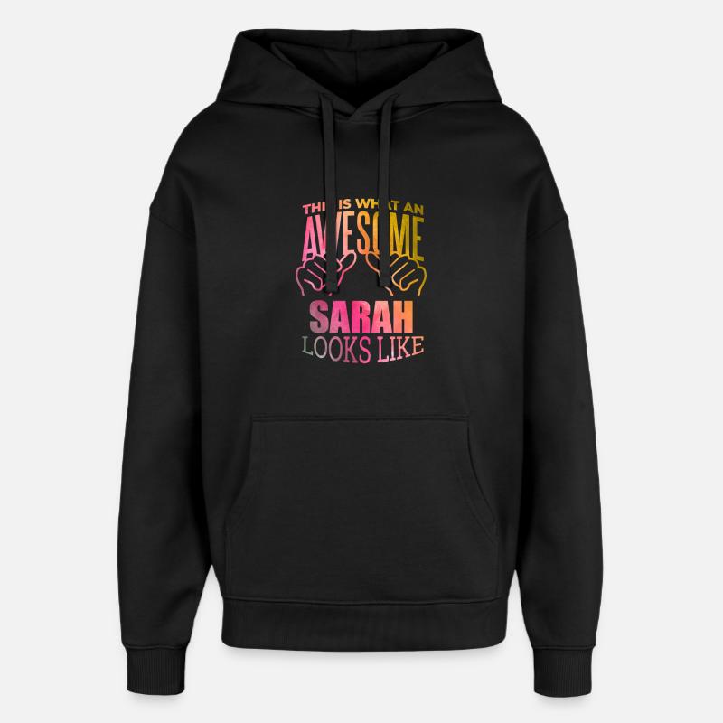 Sara - Oversized Unisex Hoodie von Stanley/Stella - Schwarz
