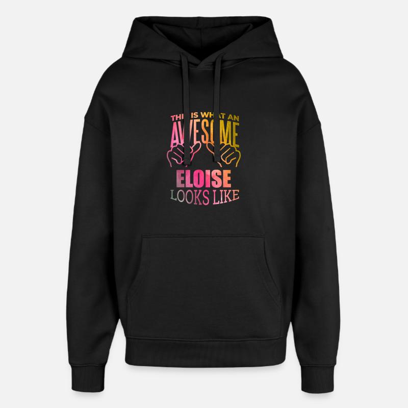 Eloise - Sweat à capuche unisexe Stanley/Stella Oversized - noir