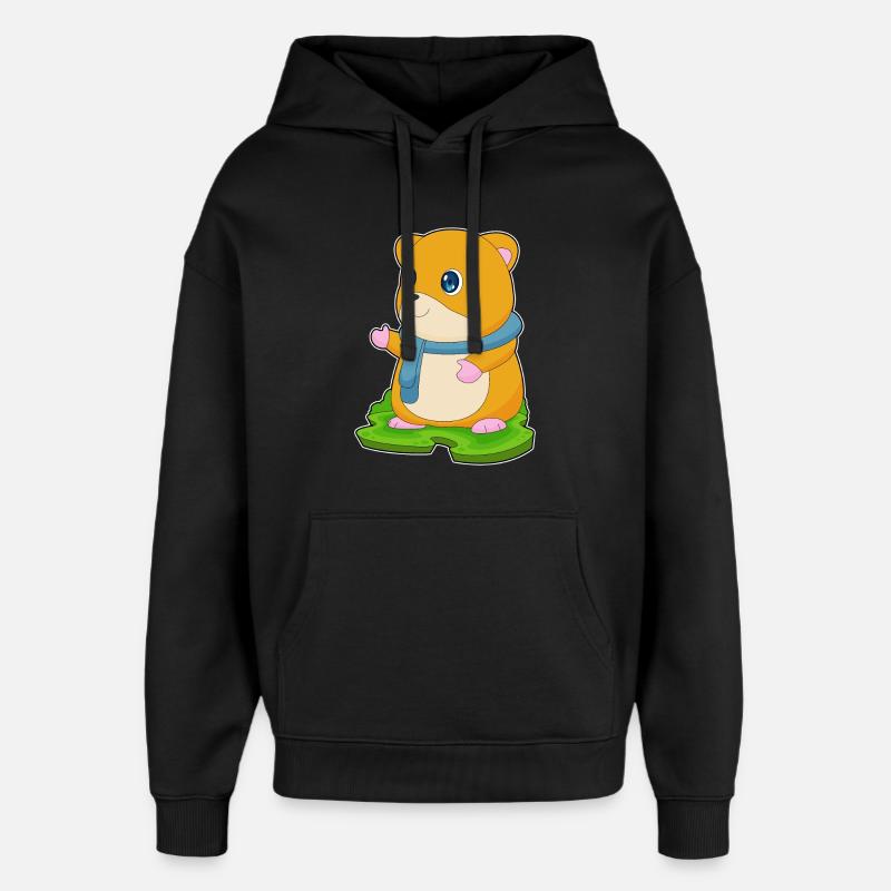 Écharpe Hamster - Sweat à capuche unisexe Stanley/Stella Oversized - noir