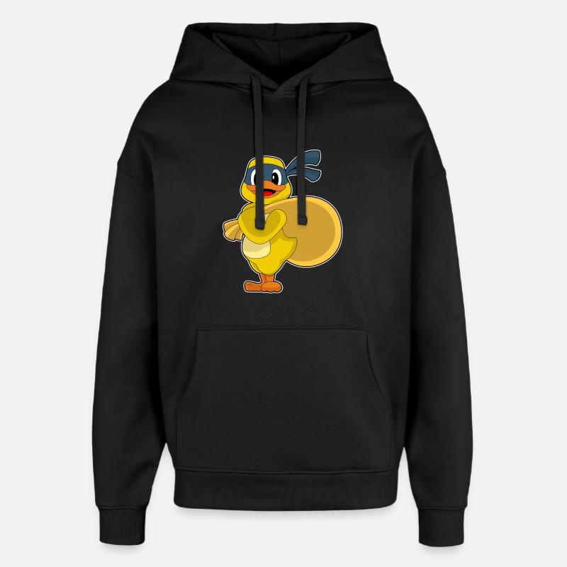 Duck Bandit Sack - Oversized Unisex Hoodie by Stanley/Stella - black