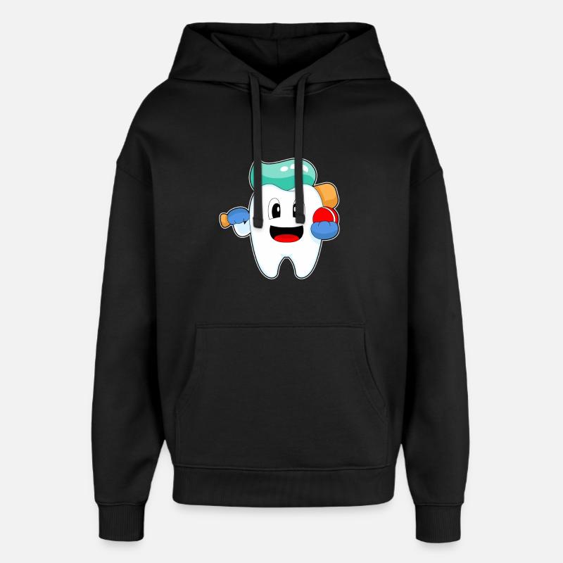 Tooth Cricket Cricket Bat - Sweat à capuche unisexe Stanley/Stella Oversized - noir
