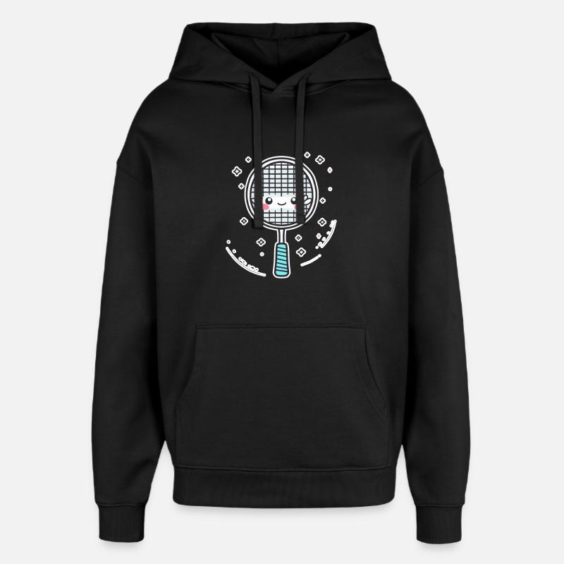 Raquette de badminton Look BD - Sweat à capuche unisexe Stanley/Stella Oversized - noir