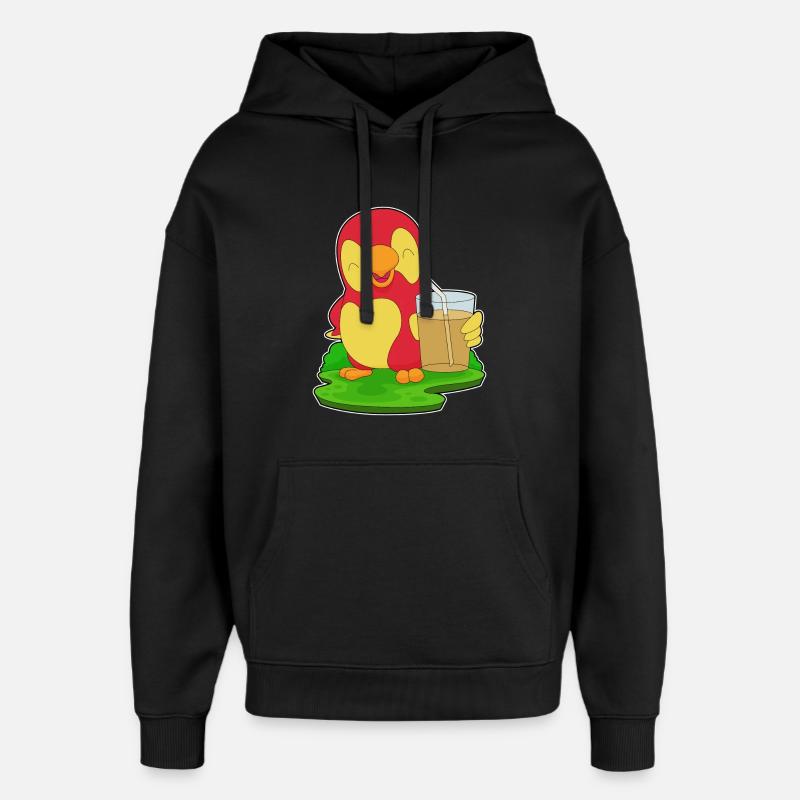 Jus de perroquet - Sweat à capuche unisexe Stanley/Stella Oversized - noir