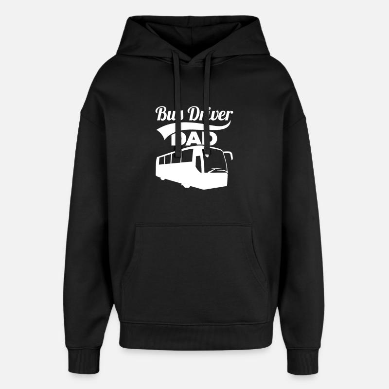 Bus Driver Dad - Oversized Unisex Hoodie von Stanley/Stella - Schwarz