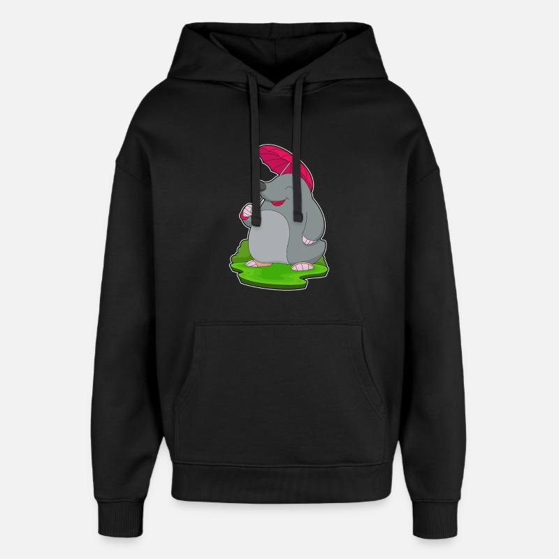 Parapluie Mole Rain - Sweat à capuche unisexe Stanley/Stella Oversized - noir
