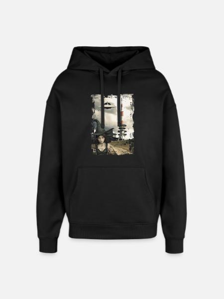 UFO Brocken im Harz - Oversized Unisex Hoodie von Stanley/Stella - Schwarz