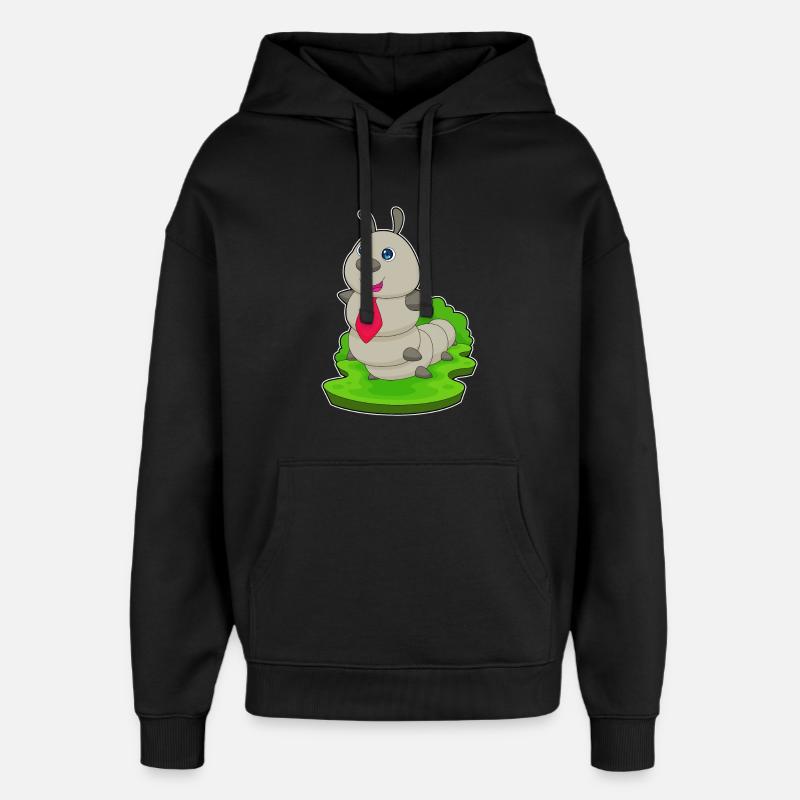 Cravate Caterpillar Gentleman - Sweat à capuche unisexe Stanley/Stella Oversized - noir