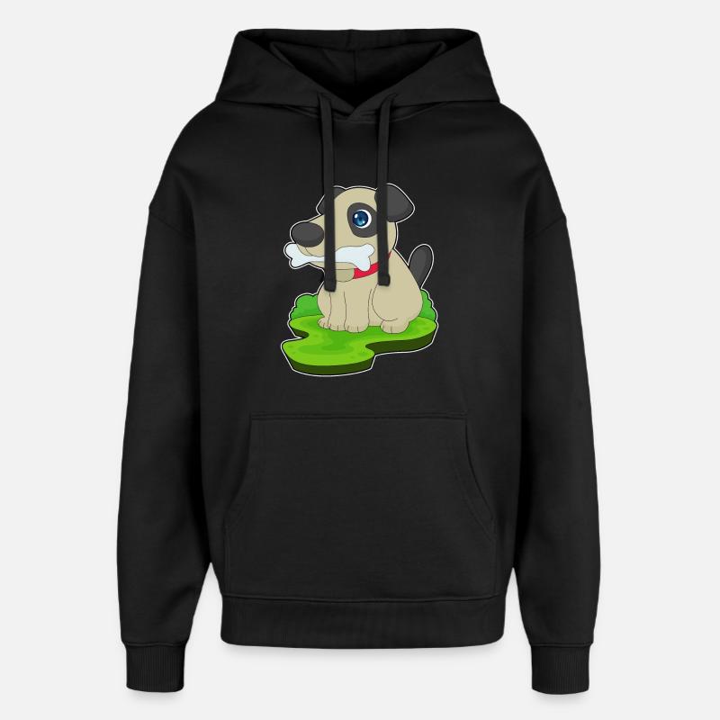 Os de chien - Sweat à capuche unisexe Stanley/Stella Oversized - noir