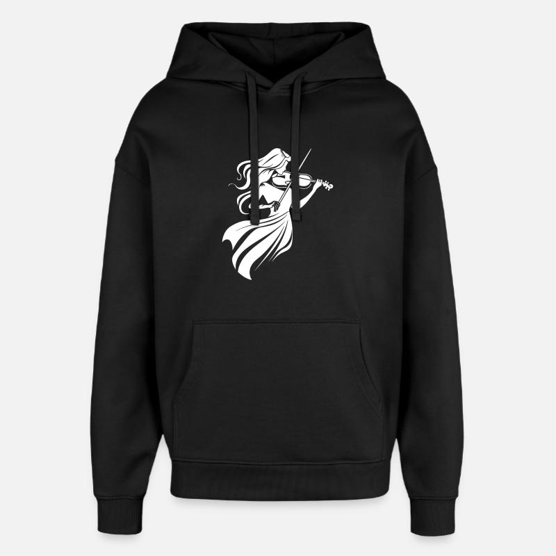 Violoniste - Sweat à capuche unisexe Stanley/Stella Oversized - noir