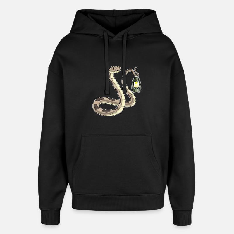 Snake Lantern - Oversized Unisex Hoodie by Stanley/Stella - black
