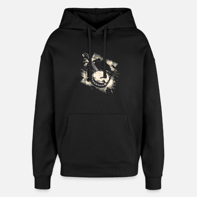 Graphiques Banjo - Sweat à capuche unisexe Stanley/Stella Oversized - noir