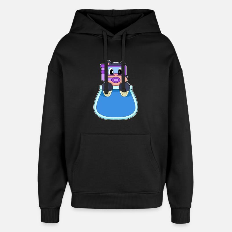 Aquarium de taupes - Sweat à capuche unisexe Stanley/Stella Oversized - noir