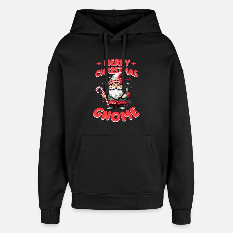 Joyeux Noël Gnome - Sweat à capuche unisexe Stanley/Stella Oversized - noir