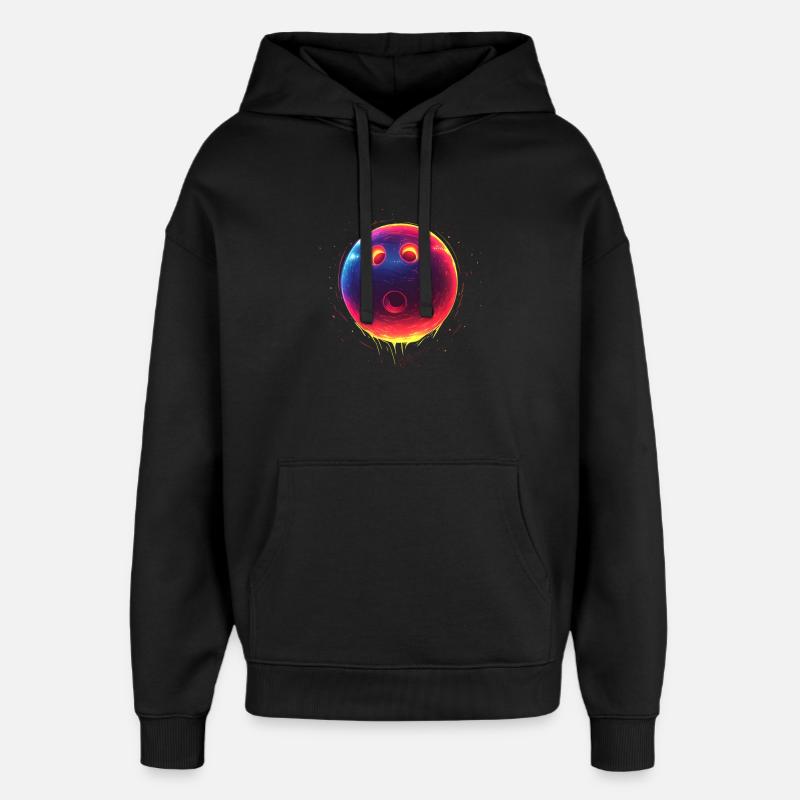Bowling alley Steamwave - Sweat à capuche unisexe Stanley/Stella Oversized - noir