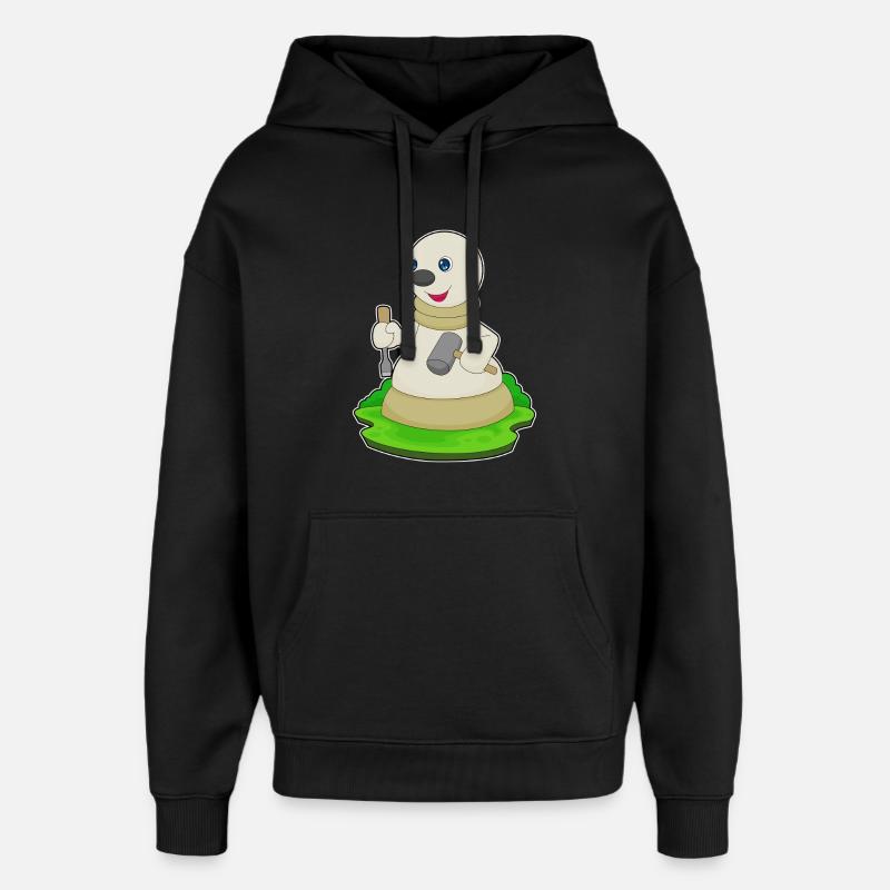 Schachfigur Bauer Schach - Oversized Unisex Hoodie von Stanley/Stella - Schwarz