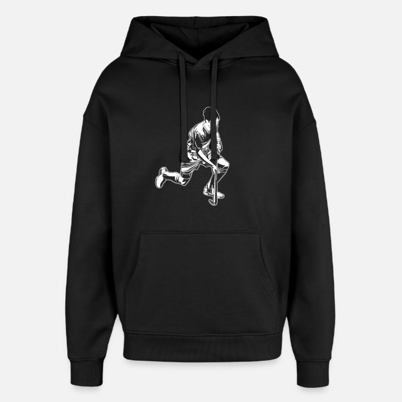 Joueurs de hockey sur gazon - Sweat à capuche unisexe Stanley/Stella Oversized - noir