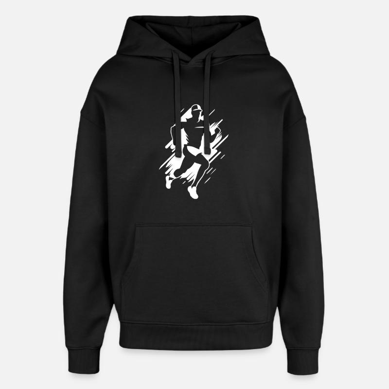 Graphique de jogging - Sweat à capuche unisexe Stanley/Stella Oversized - noir