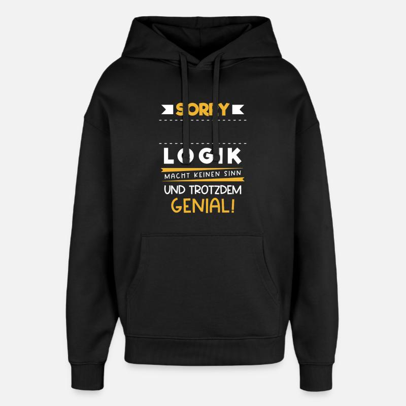 Métier Personnalisable Logique Nom Cadeau Drôle - Sweat à capuche unisexe Stanley/Stella Oversized - noir