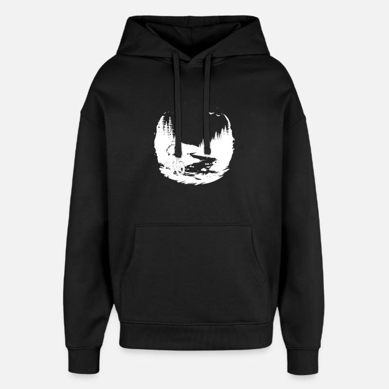 Vtt - Sweat à capuche unisexe Stanley/Stella Oversized - noir