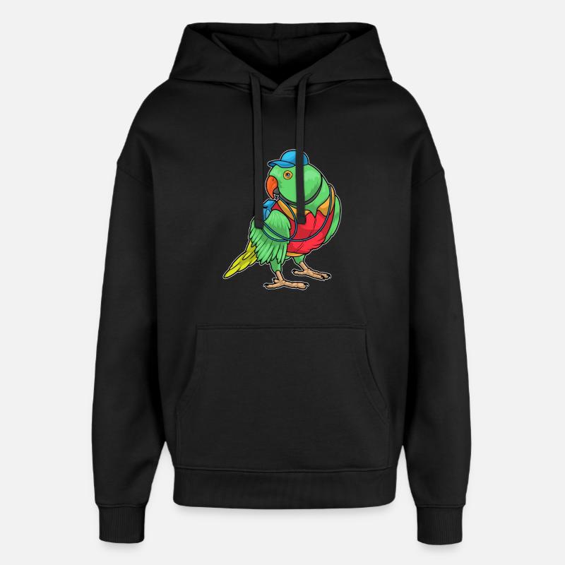 Sifflet d’arbitre Parrot - Sweat à capuche unisexe Stanley/Stella Oversized - noir