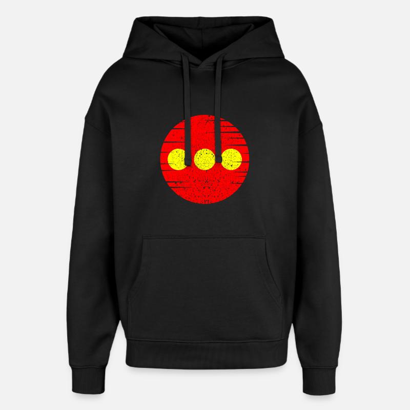 Christiania - Sweat à capuche unisexe Stanley/Stella Oversized - noir