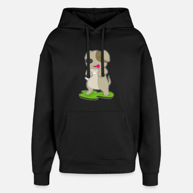 Os de chien - Sweat à capuche unisexe Stanley/Stella Oversized - noir