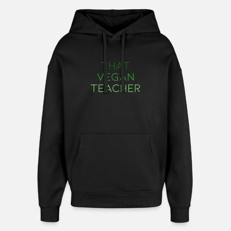 Ce professeur végétalien - Sweat à capuche unisexe Stanley/Stella Oversized - noir