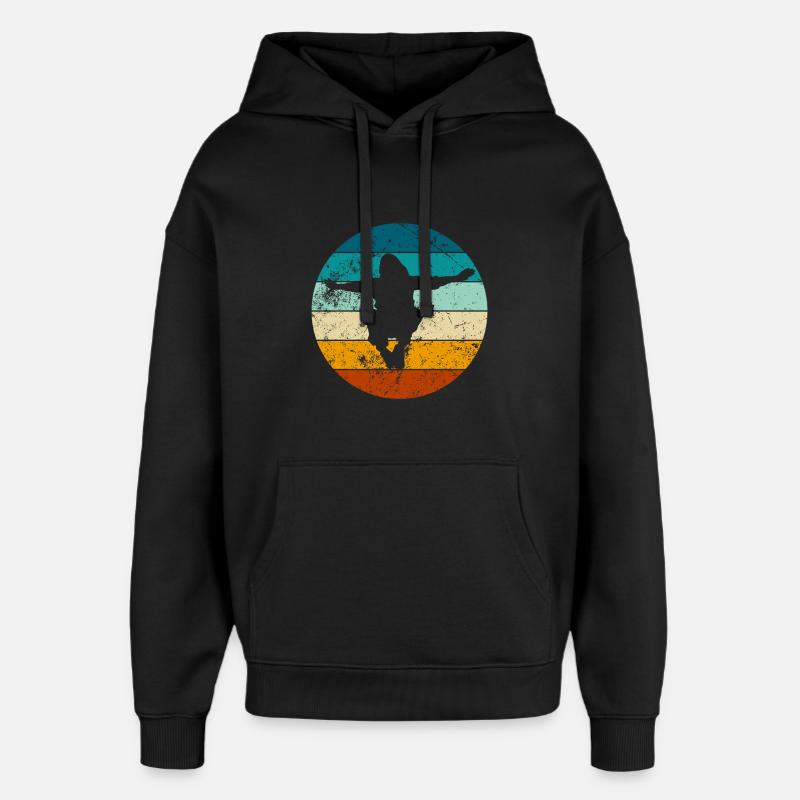 Parkour Sprung - Dynamisches Urban Design - Oversized Unisex Hoodie von Stanley/Stella - Schwarz
