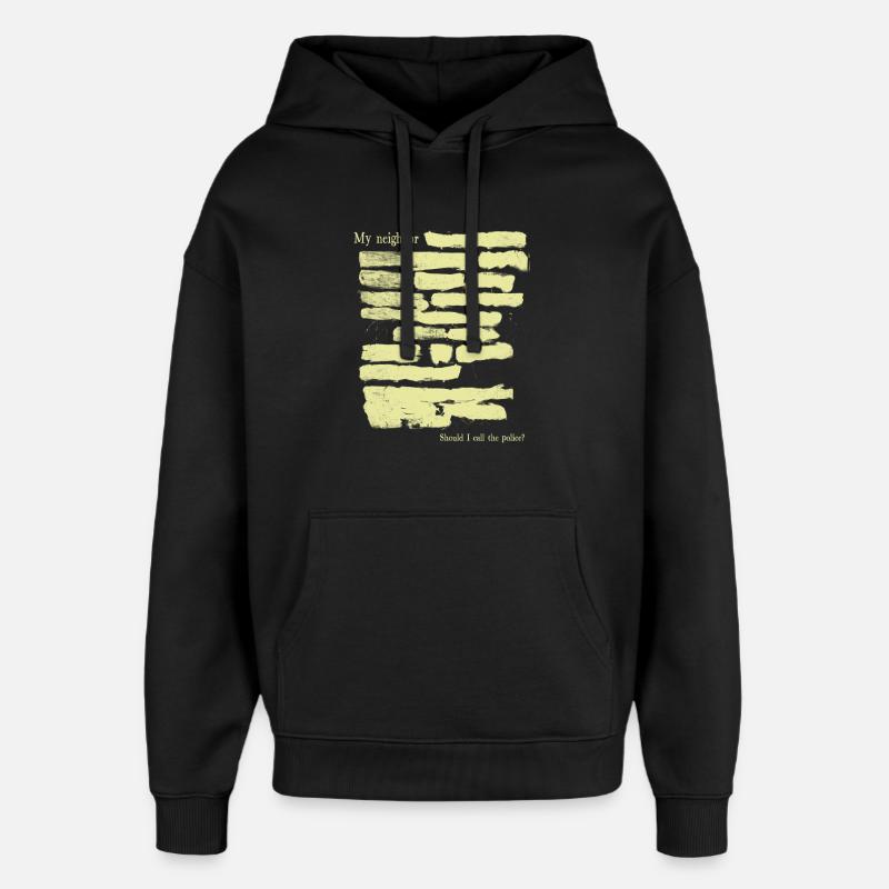Graffiti urbain Art mural Design - Sweat à capuche unisexe Stanley/Stella Oversized - noir