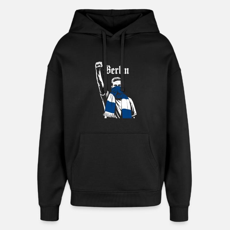 Motif de démonstration berlinois - Sweat à capuche unisexe Stanley/Stella Oversized - noir