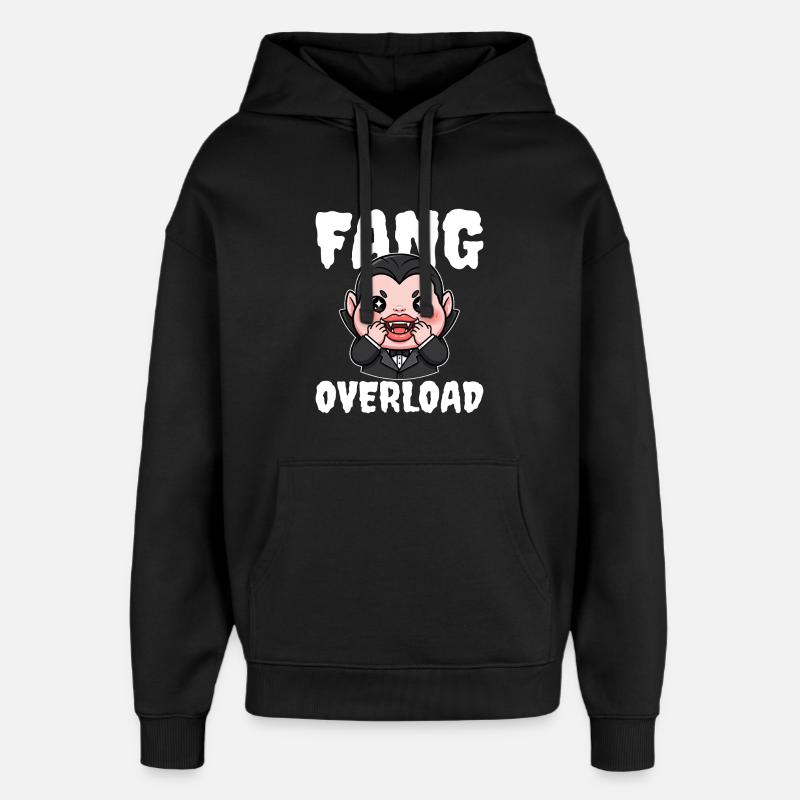 FANG_OVERLOAD - Oversized Unisex Hoodie von Stanley/Stella - Schwarz