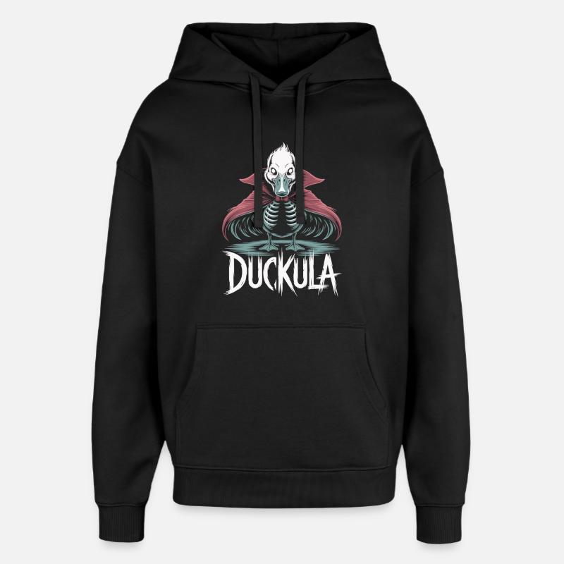 Duckula avec cape Chemise d’Halloween - Sweat à capuche unisexe Stanley/Stella Oversized - noir