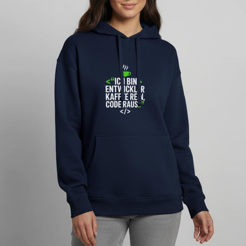 Developer Coffee Programming Saying Oversized Unisex Hoodie by Stanley/Stella