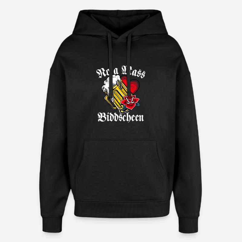Bière bavaroise disant octobre - Sweat à capuche unisexe Stanley/Stella Oversized - noir