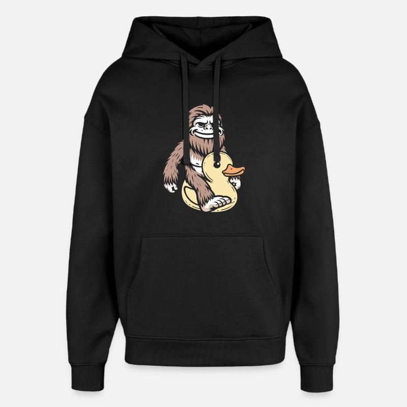 Bigfoot Rubber Duck Duck - Sweat à capuche unisexe Stanley/Stella Oversized - noir
