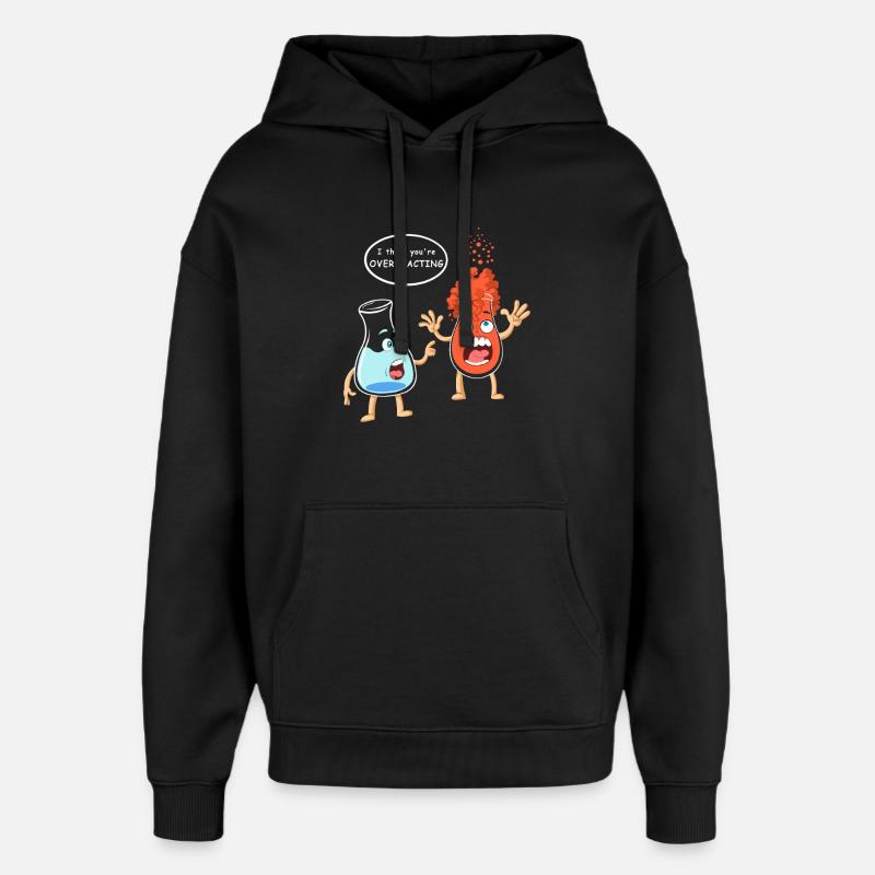 Microbiologie à réaction excessive - Sweat à capuche unisexe Stanley/Stella Oversized - noir