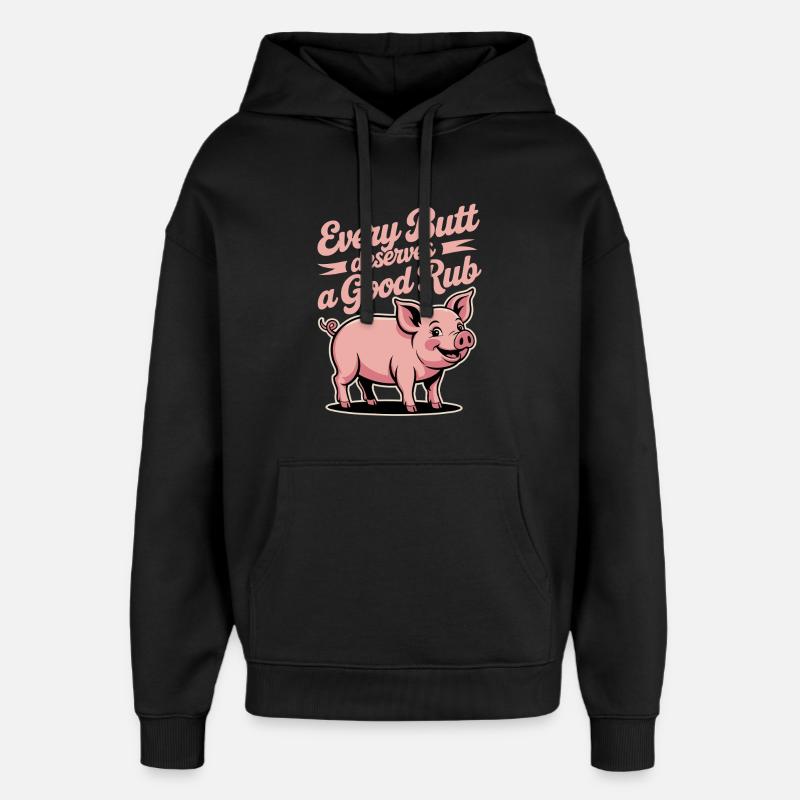 BBQ Griller Griller Dicton drôle - Sweat à capuche unisexe Stanley/Stella Oversized - noir
