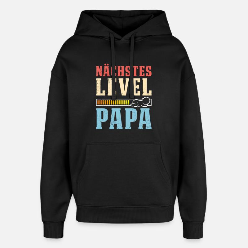 Gamer NEXT LEVEL DAD Drôle - Sweat à capuche unisexe Stanley/Stella Oversized - noir