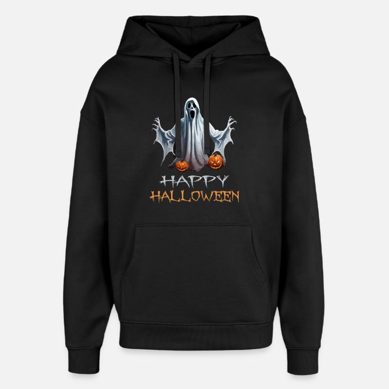 Joyeux halloween - Sweat à capuche unisexe Stanley/Stella Oversized - noir