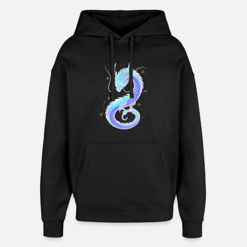 Dragon d’Éther Mystique | Tisserand d’âmes - Sweat à capuche unisexe Stanley/Stella Oversized - noir