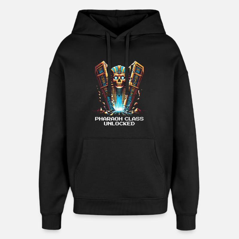 Classe Pharaon débloquée | Égypte, JdR - Sweat à capuche unisexe Stanley/Stella Oversized - noir