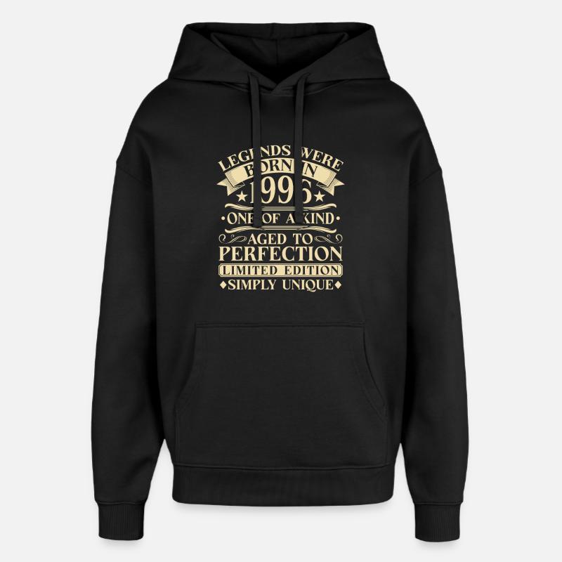 30ème Anniversaire Millésime 1996 - Sweat à capuche unisexe Stanley/Stella Oversized - noir